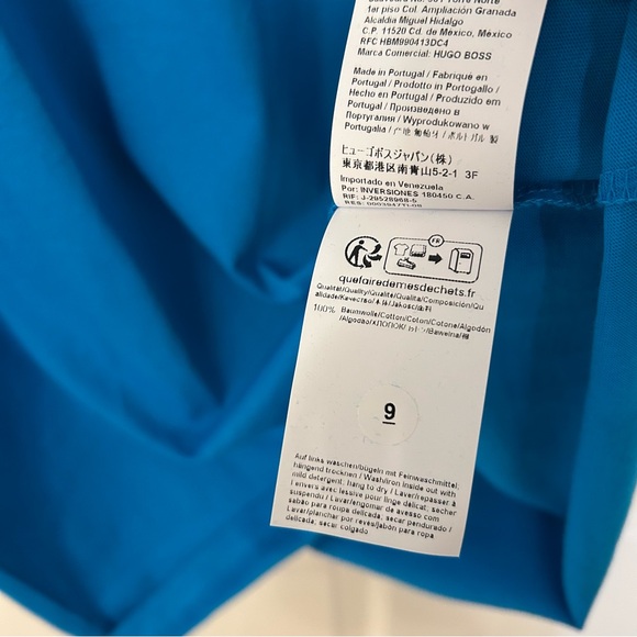 Hugo Boss Men's Cotton Graphic Tee in Blue Size XXL - Picture 10 of 11